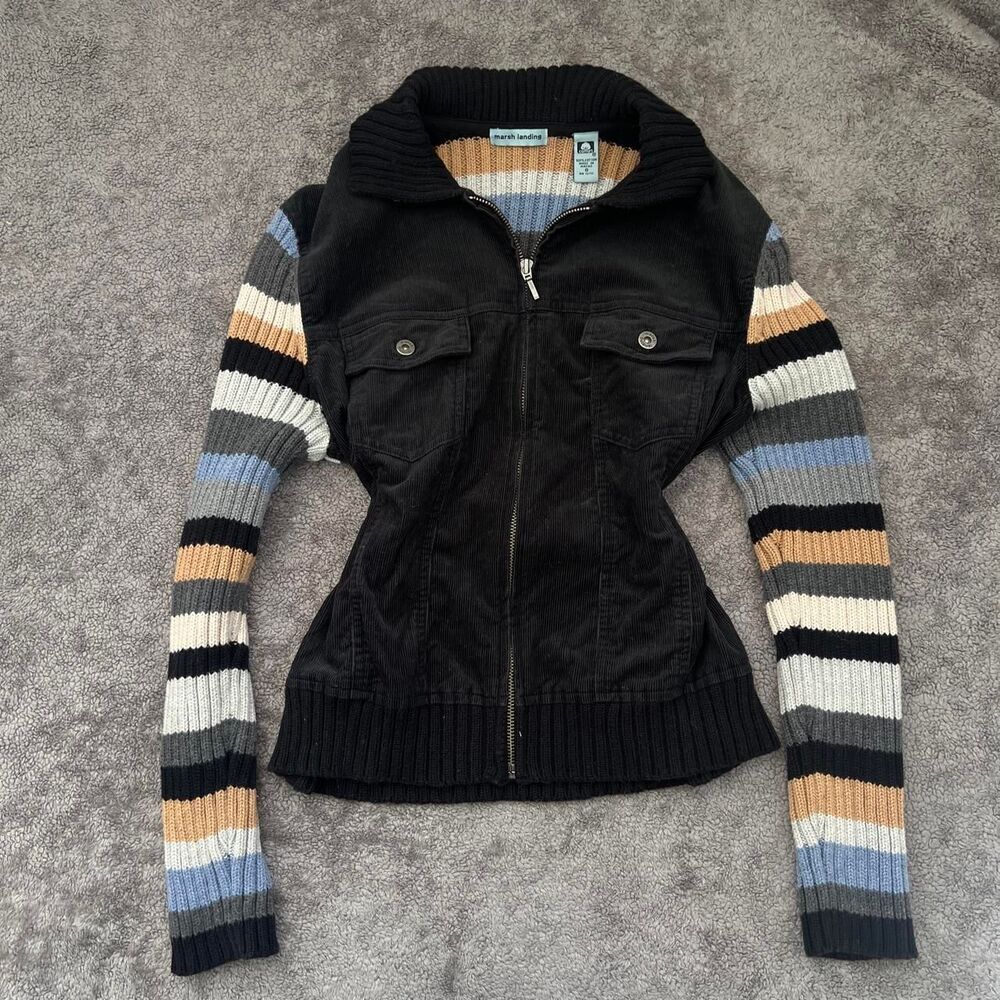 Marsh Landing black corduroy jacket